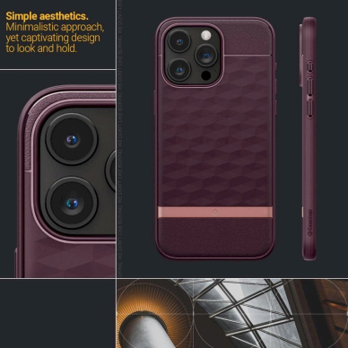 Dėklas Caseology Parallax Mag case su MagSafe skirta iPhone 15 Pro - Bordo 10