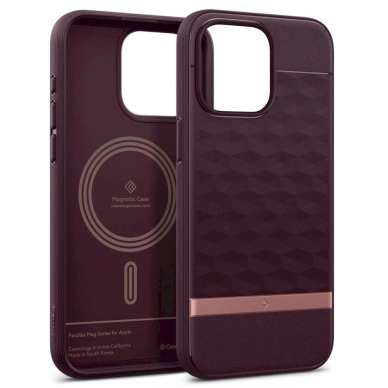 Dėklas Caseology Parallax Mag case su MagSafe skirta iPhone 15 Pro - Bordo 9