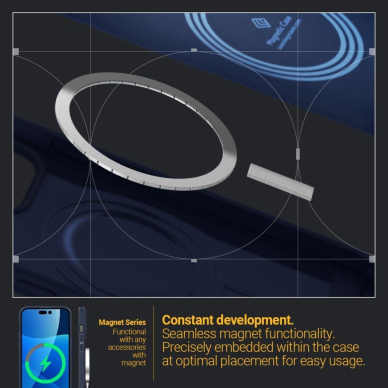 Dėklas CASEOLOGY PARALLAX MAG MAGSAFE IPHONE 14 PRO MAX Mėlynas 11