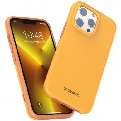 Dėklas Choetech case iPhone 13 Pro Max Oranžinis (PC0114-MFM-YE) 11