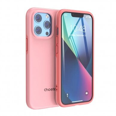 Dėklas Choetech MFM Anti-drop case iPhone 13 Pro Rožinis (PC0113-MFM-PK)