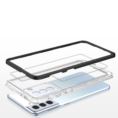 Dėklas Clear 3in1 Samsung Galaxy S22 + (S22 Plus) juodas 11