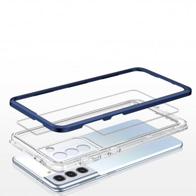 Dėklas Clear 3in1 Samsung Galaxy S22 + (S22 Plus) mėlynas 11