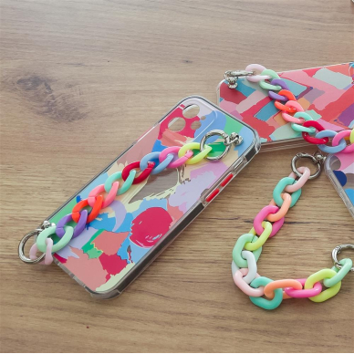 Dėklas Color Chain Case gel flexible elastic iPhone 12 multicolour 6