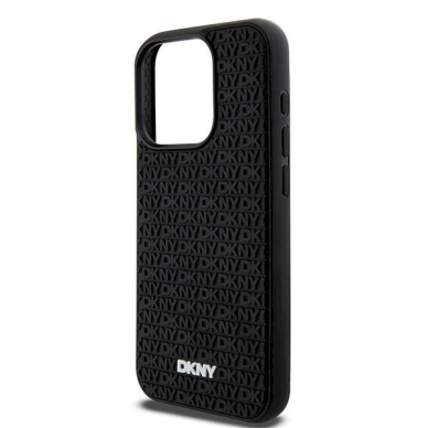 Dėklas DKNY 3D Rubber Repeat Pattern  iPhone 15 Pro Max - Juodas 5