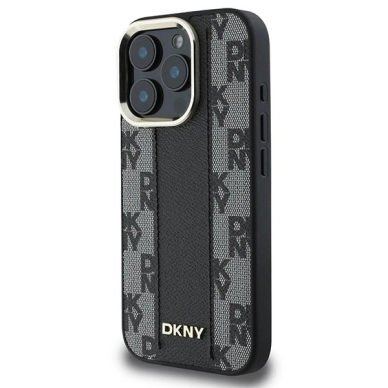 Dėklas DKNY Checkered Pattern Magsafe iPhone 16 Pro  - Juodas 1