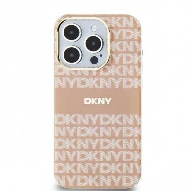 Dėklas DKNY IML MonoStripe MagSafeiPhone 11 / Xr - Rožinis