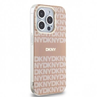 Dėklas DKNY IML MonoStripe MagSafeiPhone 13 Pro Max - Rožinis 3