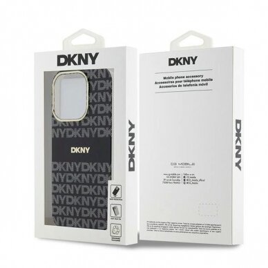 Dėklas DKNY IML MonoStripe MagSafeiPhone 14 Pro - Juodas 7