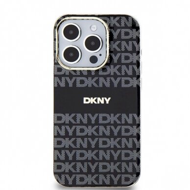 Dėklas DKNY IML MonoStripe MagSafeiPhone 14 Pro Max - Juodas 2