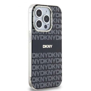 Dėklas DKNY IML MonoStripe MagSafeiPhone 14 Pro Max - Juodas 3