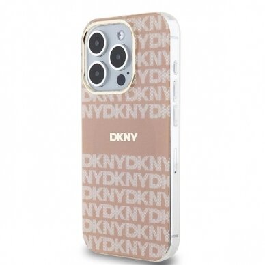 Dėklas DKNY IML MonoStripe MagSafeiPhone 14 Pro Max - Rožinis 1