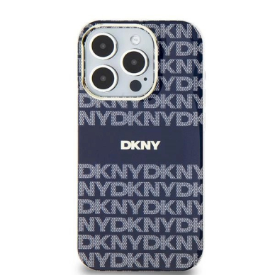 Dėklas DKNY IML MonoStripe MagSafeiPhone 15 / 14 / 13 - Mėlynas