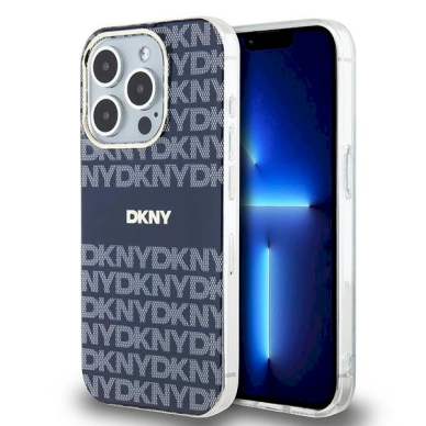 Dėklas DKNY IML MonoStripe MagSafeiPhone 15 Pro Max - Mėlynas