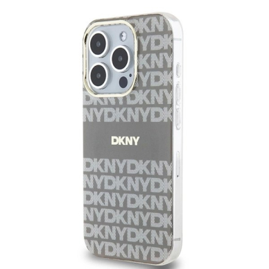 Dėklas DKNY IML MonoStripe MagSafeiPhone 15 Pro Max - Smėlinis 1