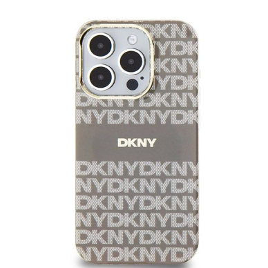 Dėklas DKNY IML MonoStripe MagSafeiPhone 15 Pro Max - Smėlinis 2