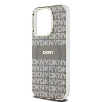 Dėklas DKNY IML MonoStripe MagSafeiPhone 15 Pro Max - Smėlinis 5