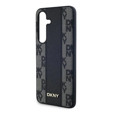 Dėklas DKNY Leather Checkered Mono Pattern MagSafe  Samsung Galaxy S24 - Juodas 5