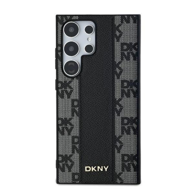 Dėklas DKNY Leather Checkered Mono Pattern MagSafe  Samsung Galaxy S24 Ultra - Juodas 2