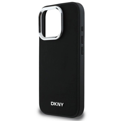 Dėklas DKNY Plain Silver Logo MagSafe iPhone 16 Pro Max  - Juodas 5