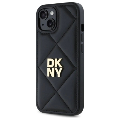 Dėklas DKNY Quilted Stack Logo iPhone 14  - Juodas 1