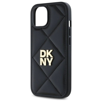 Dėklas DKNY Quilted Stack Logo iPhone 14  - Juodas 5