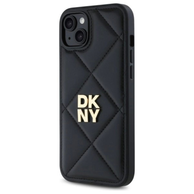 Dėklas DKNY Quilted Stack Logo iPhone 15 Plus  - Juodas 1