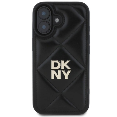 Dėklas DKNY Quilted Stack Logo iPhone 16  - Juodas 2