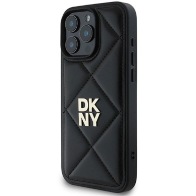 Dėklas DKNY Quilted Stack Logo iPhone 16 Pro  - Juodas 1