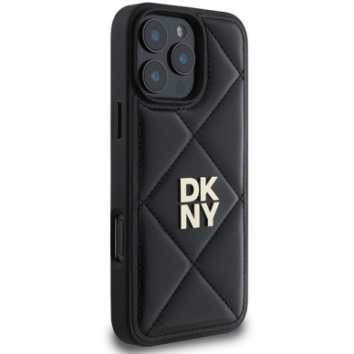 Dėklas DKNY Quilted Stack Logo iPhone 16 Pro  - Juodas 3