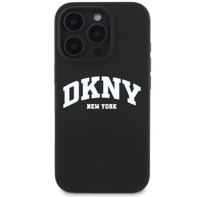 Dėklas DKNY Silicone White Printed Logo MagSafe iPhone 16 Pro  - Juodas 2