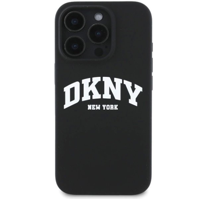 Dėklas DKNY Silicone White Printed Logo MagSafe  iPhone 16 Pro Max - Juodas 2