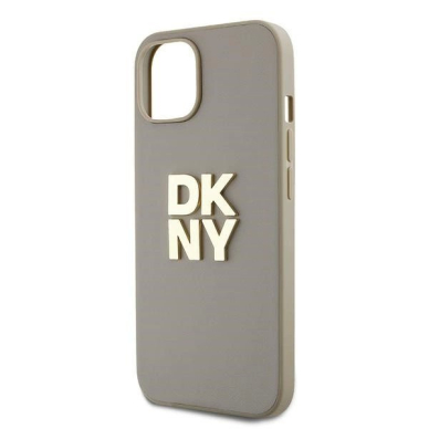 Dėklas DKNY Wrist Strap Stock Logo  iPhone 15 Plus - Smėlinis 4