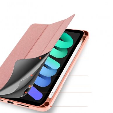 Akcija! Dėklas DUX DUCIS Domo with Multi-angle Stand iPad mini 6 2021 Rožinis 6