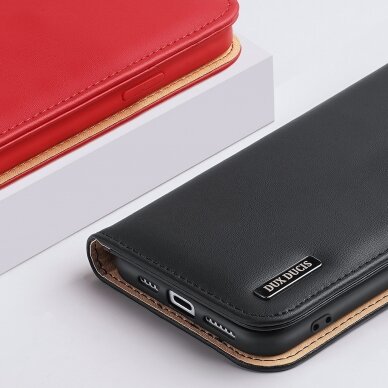 Dėklas Dux Ducis Hivo Leather iPhone 14 Pro Raudonas 17