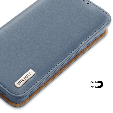 Dėklas Dux Ducis Hivo Leather Samsung Galaxy S22 Plus Mėlynas 5