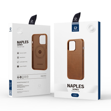 Dėklas Dux Ducis Naples case for iPhone 14 Plus (MagSafe) Rudas 4