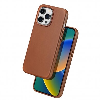 Dėklas Dux Ducis Naples case for iPhone 14 Pro (MagSafe) Rudas 1