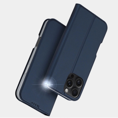 Dėklas dux Ducis Skin Pro iPhone 16 Pro su vieta kortelėms - Mėlynas 12