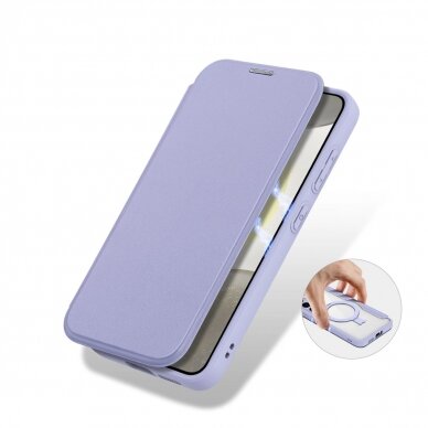 Dėklas Dux Ducis Skin X Pro case with magnetic ring / stand for Samsung S24 - Violetinis 10