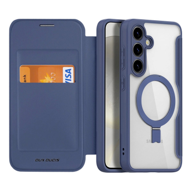 Dėklas Dux Ducis Skin X Pro case with magnetic ring/stand for Samsung S24+ - Mėlynas 3