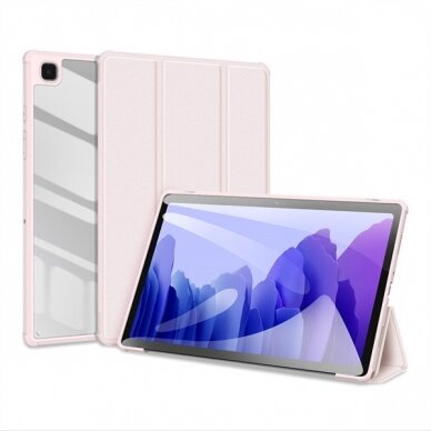 Dėklas Dux Ducis Toby Samsung X800/X806 Tab S8 Plus/T730/T736B Tab S7 FE 2021/T970/T976B TAB S7 Plus 12.4 rožinis