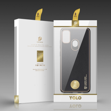 Dėklas Dux Ducis Yolo elegant TPU+PU Samsung Galaxy M30s Juodas 4