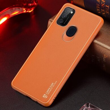 Dėklas Dux Ducis Yolo elegant TPU+PU Samsung Galaxy M30s Oranžinis 13