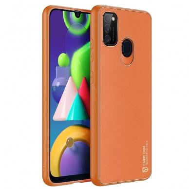 Dėklas Dux Ducis Yolo elegant TPU+PU Samsung Galaxy M30s Oranžinis 2