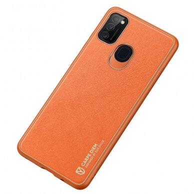 Dėklas Dux Ducis Yolo elegant TPU+PU Samsung Galaxy M30s Oranžinis 3