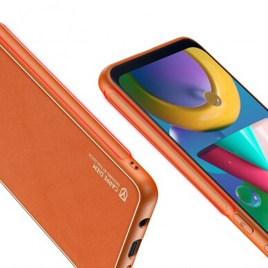 Dėklas Dux Ducis Yolo elegant TPU+PU Samsung Galaxy M30s Oranžinis 7