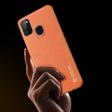 Dėklas Dux Ducis Yolo elegant TPU+PU Samsung Galaxy M30s Oranžinis 8