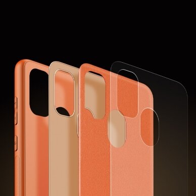 Dėklas Dux Ducis Yolo elegant TPU+PU Samsung Galaxy M30s Oranžinis 9