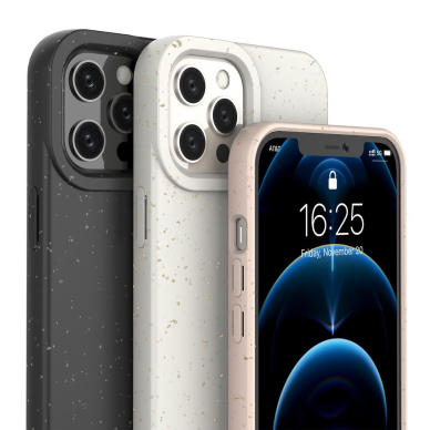 Dėklas Eco iPhone 12 Pro Silicone Cover Rožinis 1